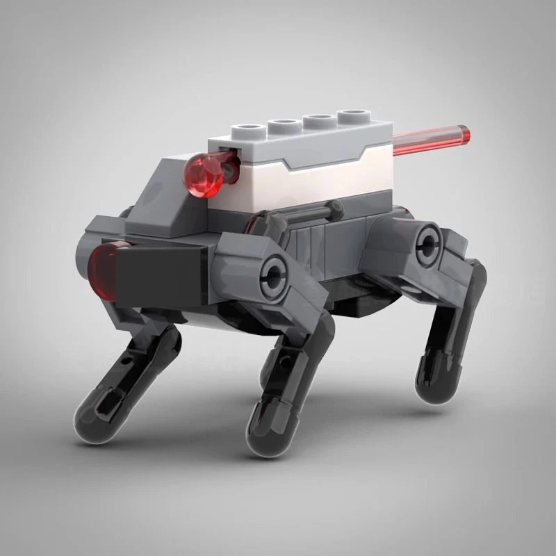 

Military Mechanical Wolf/UAV Model With Emitter Building Blocks High-Tech War Weapons Bricks Toys Compatible With LEGO