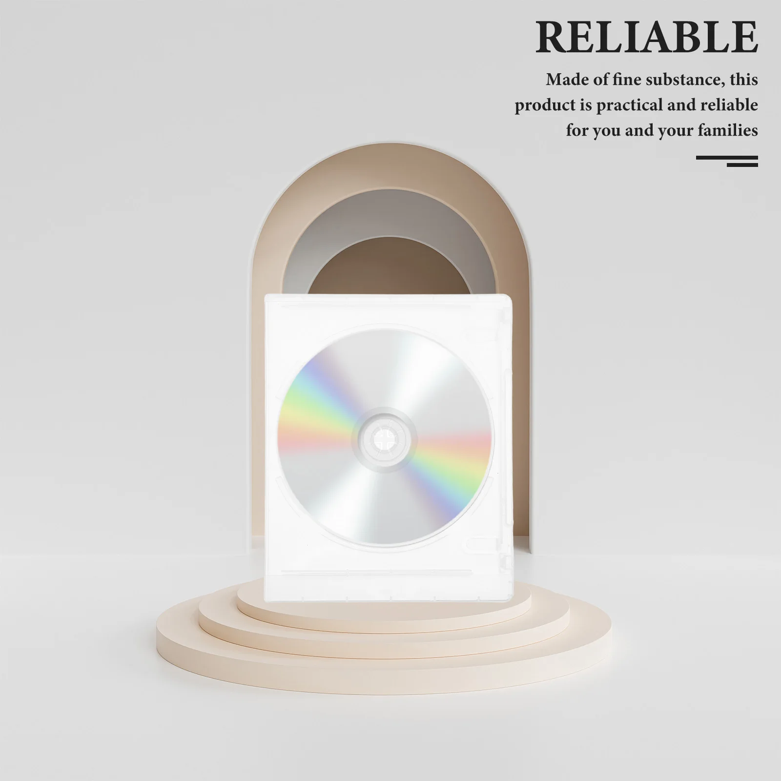 

8Pcs Double Cd Jewel Cases Clear Plastic Disk Storage Organizer Square Sleeve Empty Cd Cover Dvd Box Dvd Case Disc Case