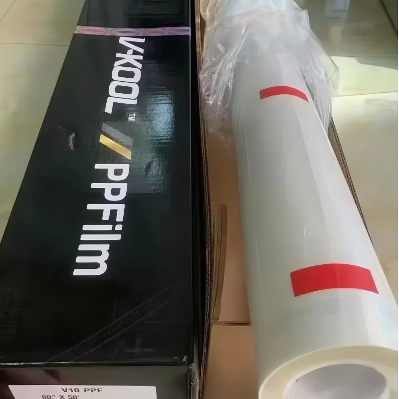 Premium V-KOOL V10 TPU PPF High Transparency Auto Paint Protection Film Heat Resistant Self Healing Coating High Gloss Finish