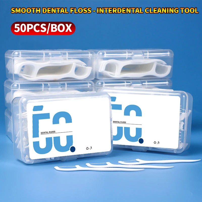 600/300/150PCS - High grade smooth dental floss stick - Cleaning interdental food residue - interdental cleaning supplies