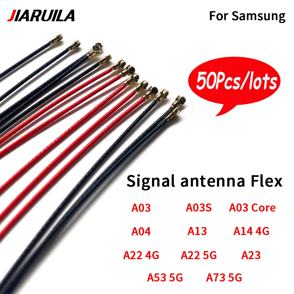 Cable flexible de señal de antena Wifi interior, cinta de conector de Cable para Samsung A03 Core A03S A04 A13 A14 A22 4G A22 A23 A53 A73 5G, 50 unidades