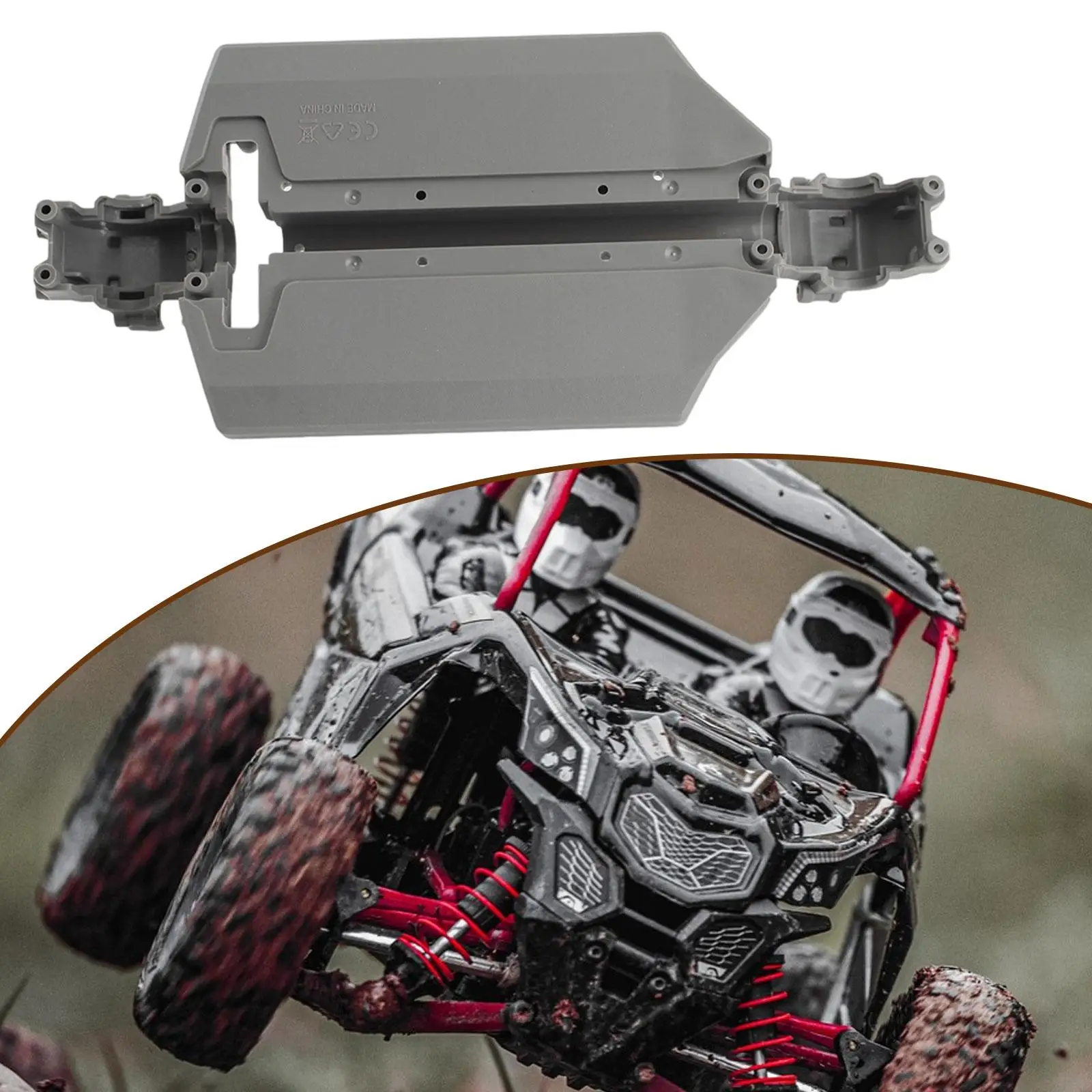 

1/18 Scale RC Car Chassis ,Replace Part Accessory, Sturdy Repairing Upgrade Maintenance Spare Part for 18103Pro 18101Pro