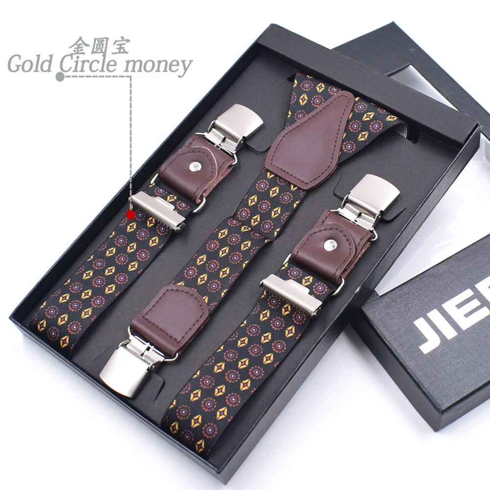 35×120cm-3クリップレザーサスペンダー-メンズ-調節可能-エラスティック-サスペンソリオ-サスペンソレス-ズボン用サスペンダー-ガーター-アクセサリオス-オンブレ