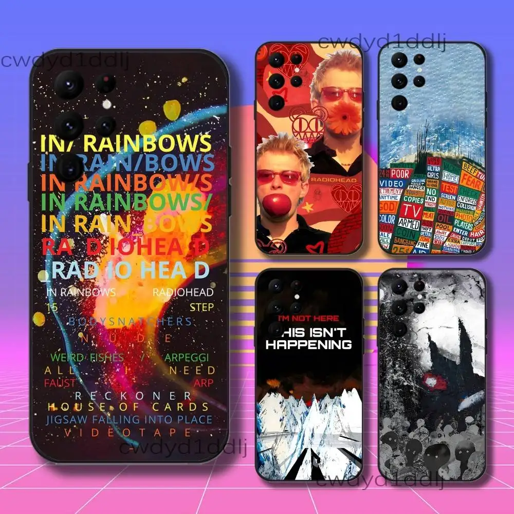 

R-Radiohead KID A MNEISA Phone Case For Samsung S10,S21,FE,S21 ,S26,S25,S24,S23,Ultra,S9,S22,Plus Black Shockproof TPU