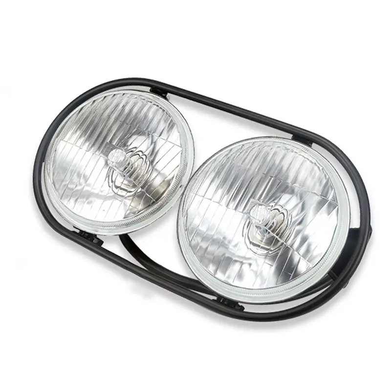 Superior-LED Motorcycle Spotlight Dual Round Headlight High/Low For Honda ZOOMER RUCKUS Scooter