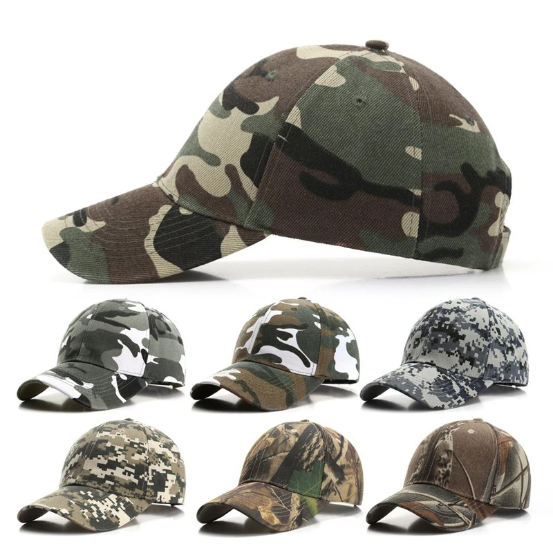 Digital Camouflage Baseball Hat Outdoor Sunshade Camouflage Hat Men's Camping Women's Duck Tongue Hat