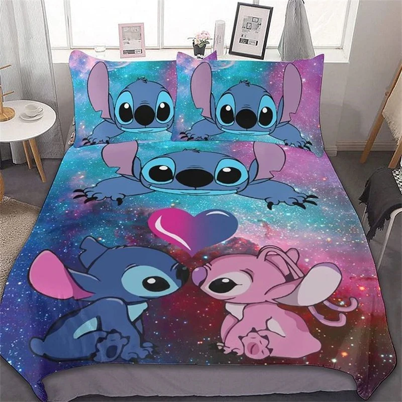 Kinder Bettbezug Stich Bettwäsche Set Junge Mädchen Schlafzimmer Dekoration Kinder Urlaub Geburtstag Geschenk Einzel Doppel Größe Schlafzimmer Dekor