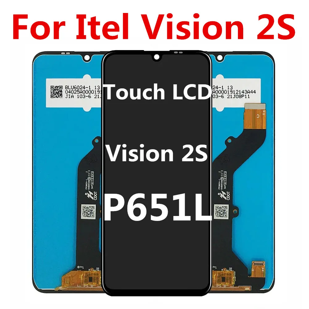 

6.52" For ITEL Vision 2S P651L LCD Display For ITEL Vision2s LCD Display Touch Screen Digitizer Panel Assembly Replacement Parts