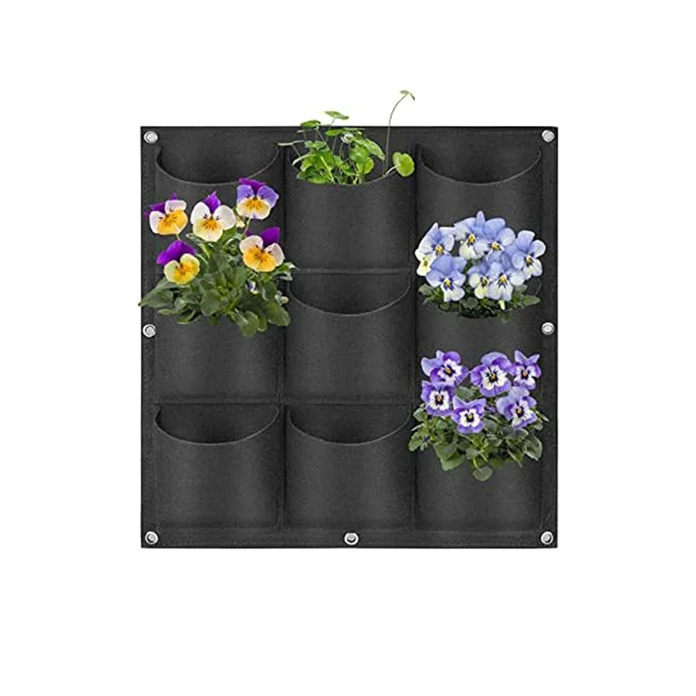Garden Wall Hanging Planting Bags Vegetable Plant Pot Vertical Greening Plant Grow Bags Planting Containers Home Garden Tools
