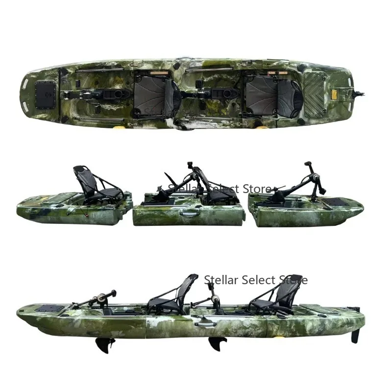 Fin pedal kayak, hard kayak, two sections, three sections, single person, double person, split kayak, splicing type
