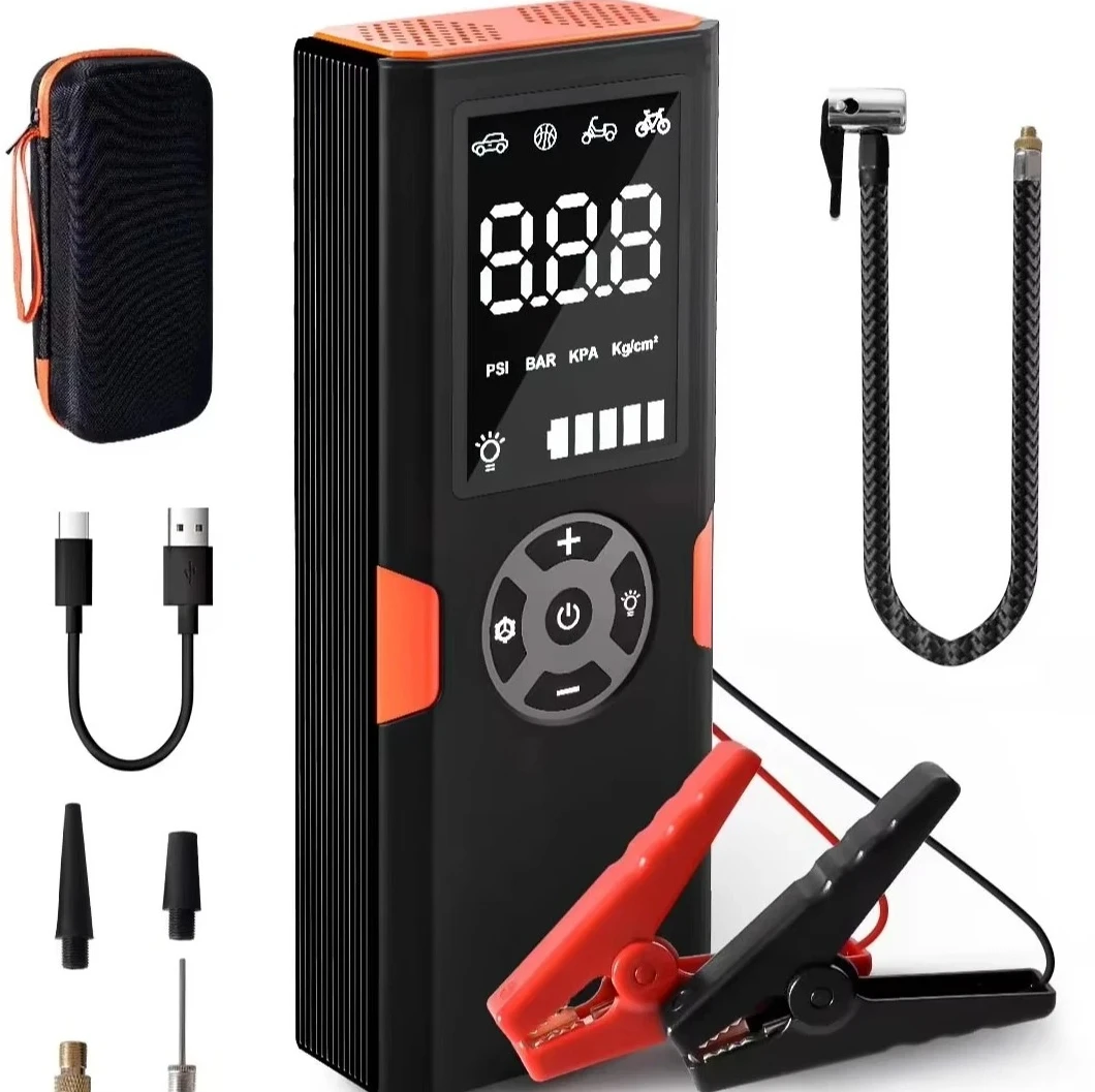

Air Compressor High Pressure Tire Inflators Portable Air Pump for Car Tyre Electric Pump Air Portable with USB-C Charging Cable