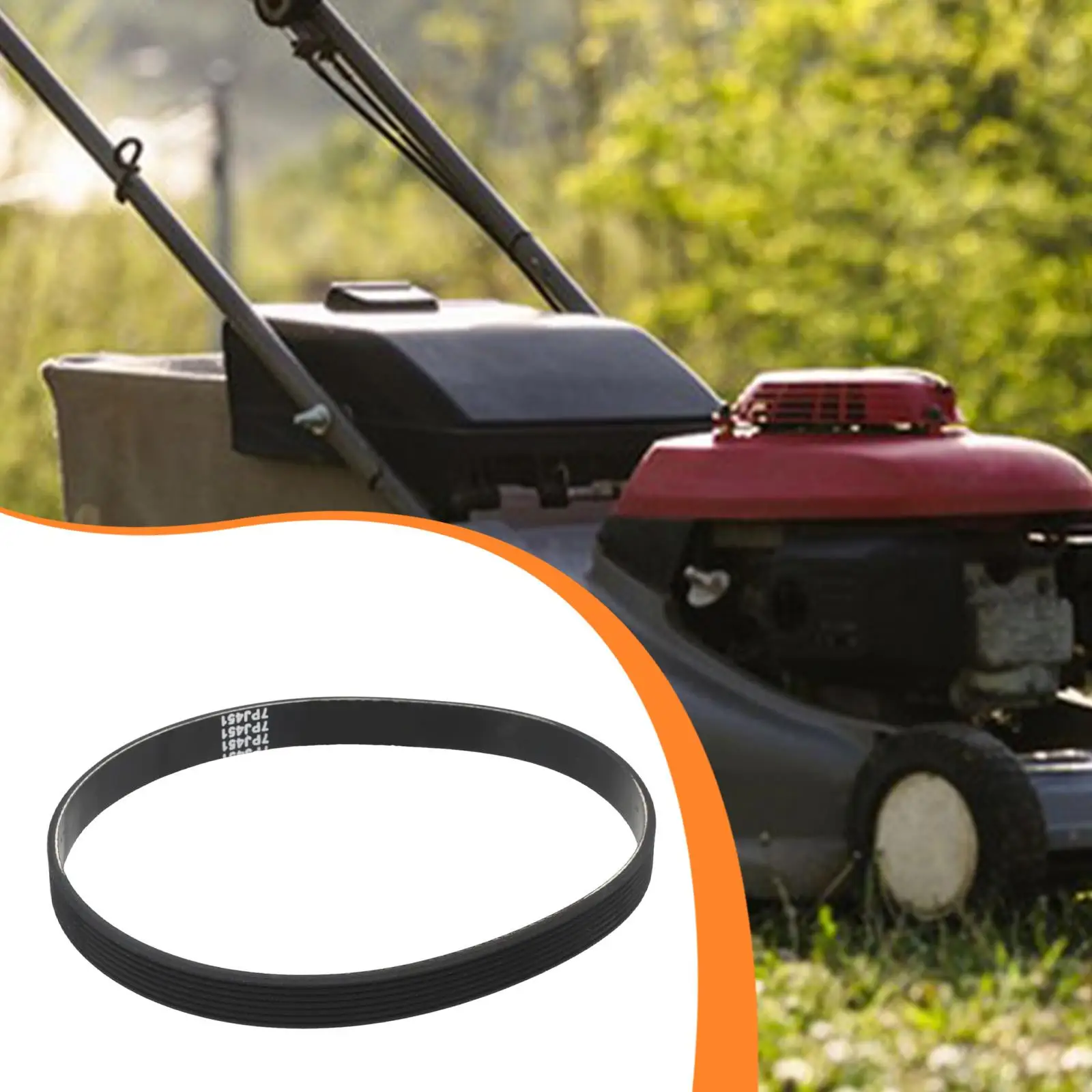 

Ремень приводной для газонокосилки 7PJ451, 7-реберный поликлиновой, 451 мм внешний диаметр, прямая замена, простая установка, высокая производительность для 320