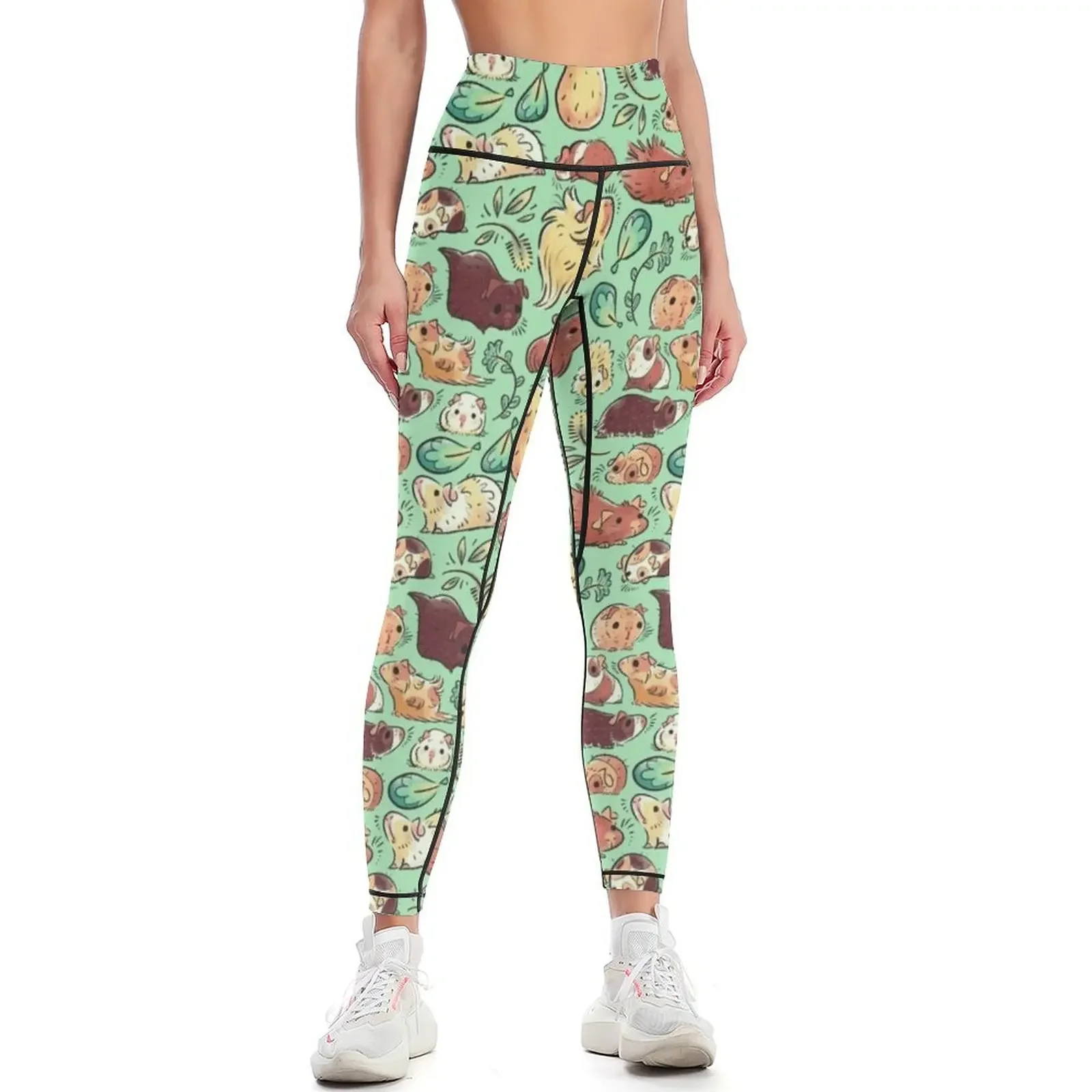 

Guinea Pig Huddle Leggings Fitness clothing sport legging sports woman gym Tight fitting woman Womens Leggings