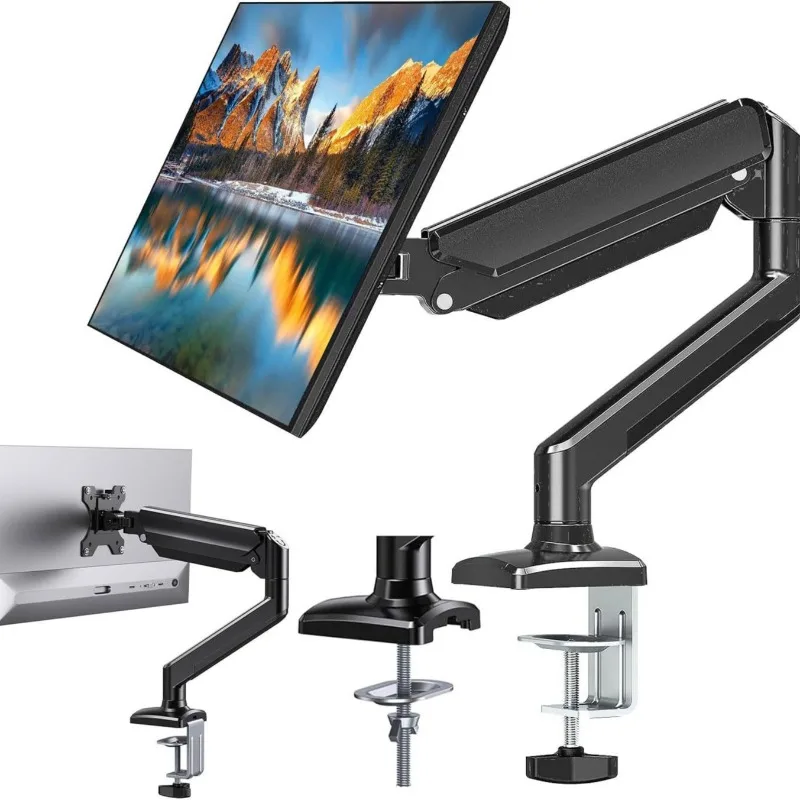 Height-Adjustable Desk Riser Monitor Stand for 17-32