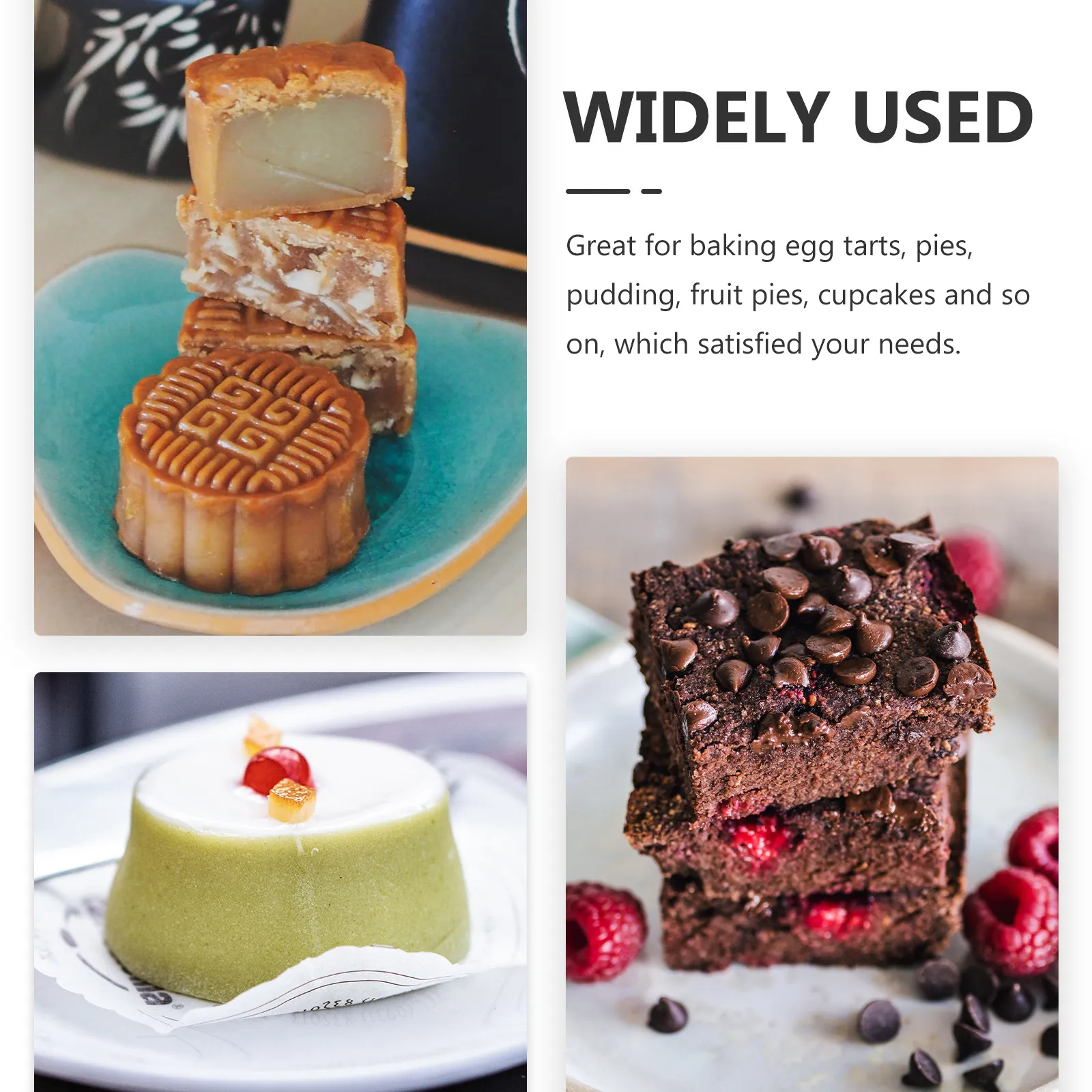 

20Pcs Aluminum Foil Baking Cups Disposable Oven Cake Baking Mold Mini Muffin Cups with Lid for Catering Party Bbq Food