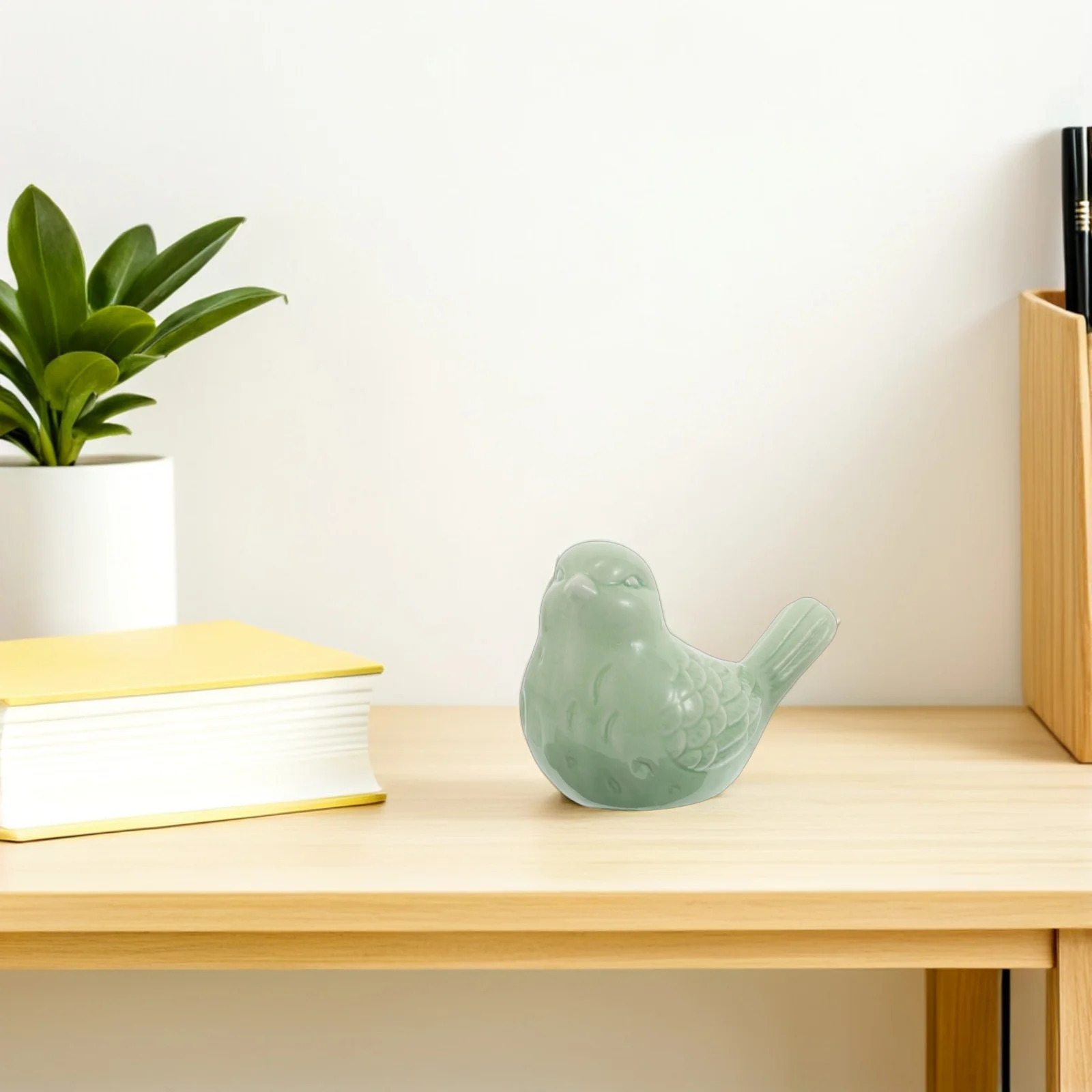 

Ceramic Bird Sculpture Vintage Style Home Decoration Gift for Nature Lovers Beautiful Craftsmanship