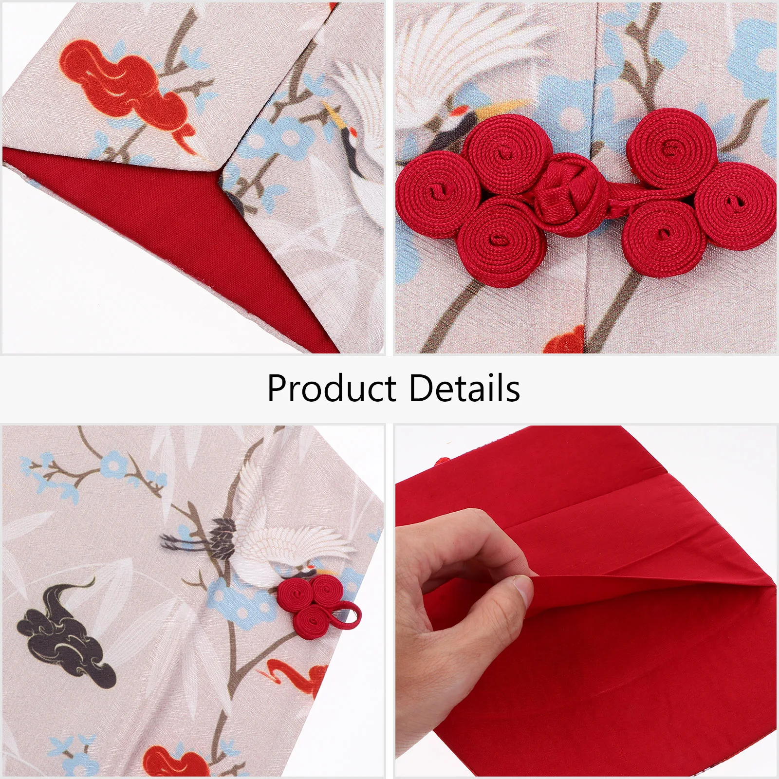 

New Year Red Envelope Chinese Tradition Gift Wrap Bag Silk Emulation Spring Festival Meaningful