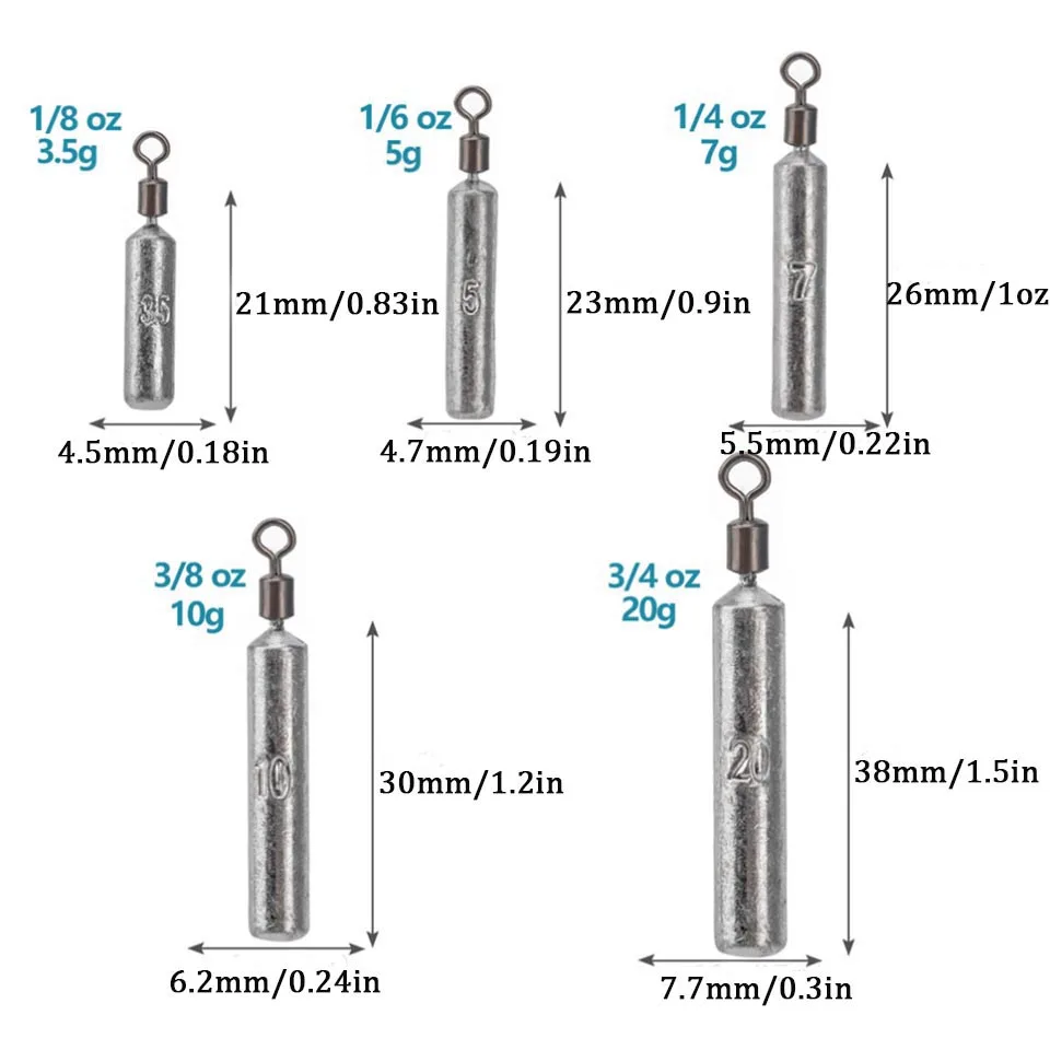 10pcs/lot Fishing Sinker 3.5g 5g 7g 10g 14g 20g Fishing Weights Sinkers Carp Fishing Bait Sinker Fishing Tackle Accessories