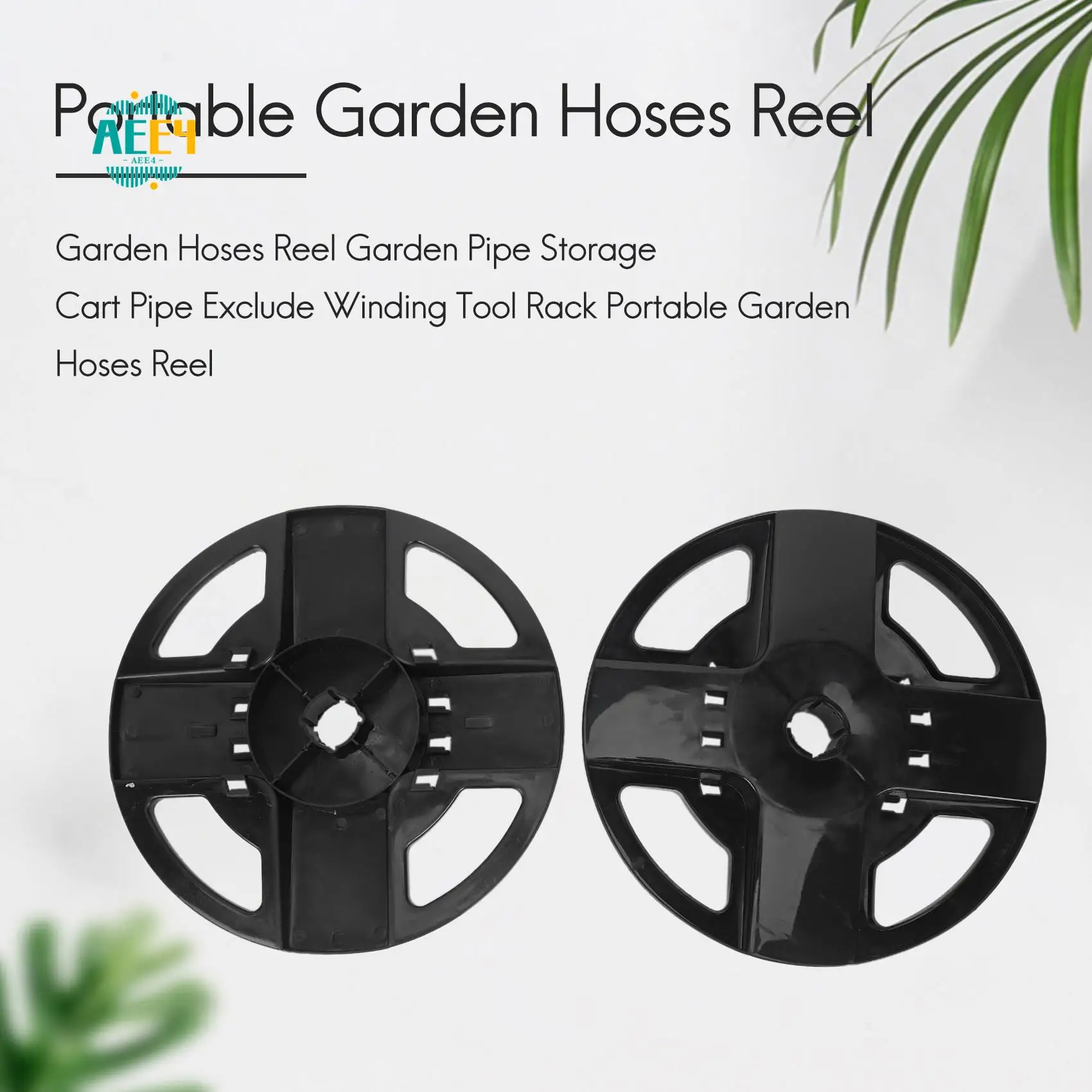 

AEE4-Garden Hoses Reel Garden Pipe Storage Cart Pipe Exclude Winding Tool Rack Portable Garden Hoses Reel