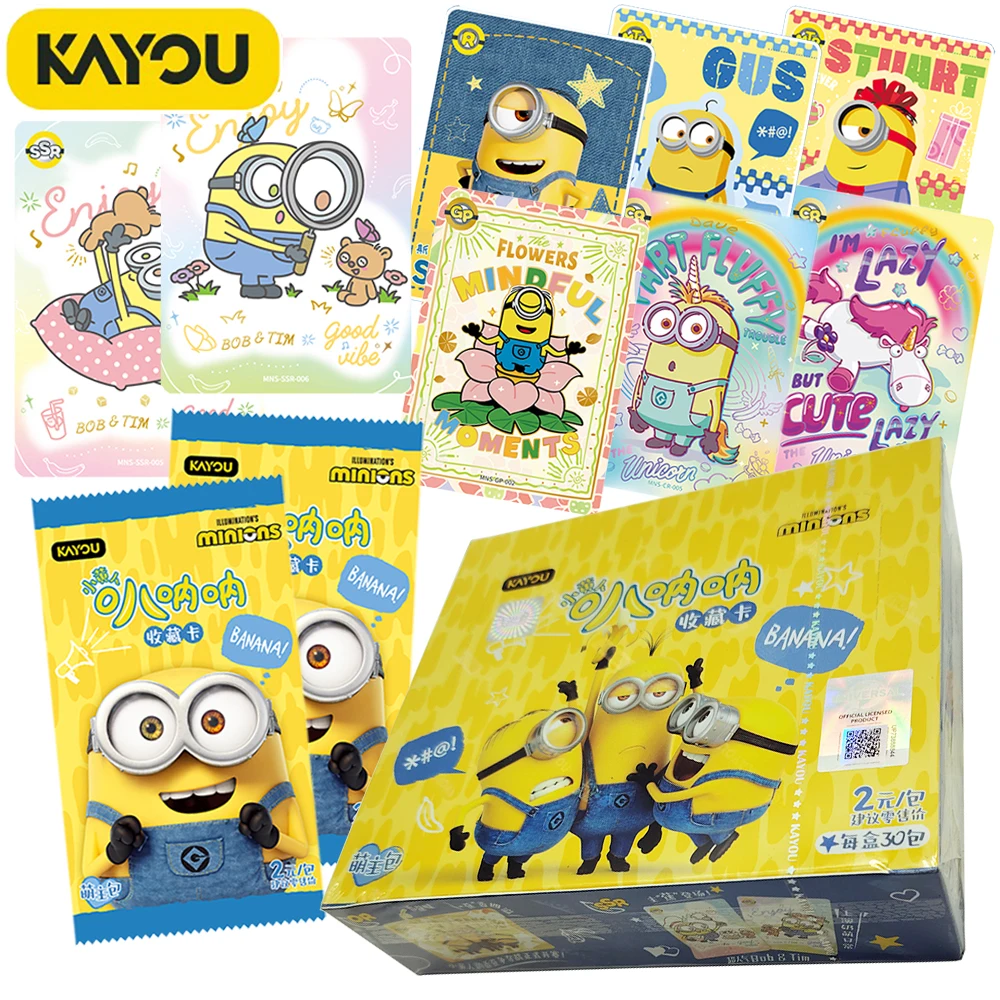 

Original KAYOU Minions Cute Interesting Classic Animated Movie Protagonist Creative Cartoon Character Card Boy Girl Cherish Gift