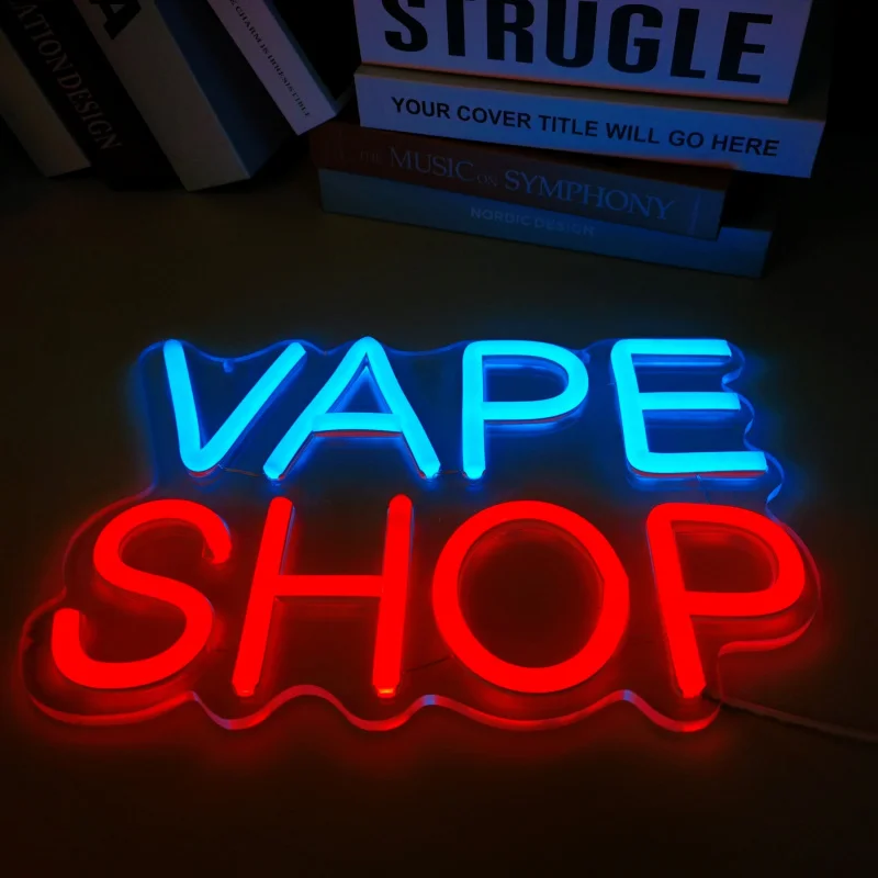 CTTNLS VAPE Shop Neon - USBPower SupplyLEDWall decorations，Suitable for Men\'s Cave、Garage、Bedroom - Perfect Gift for Dad and Hus