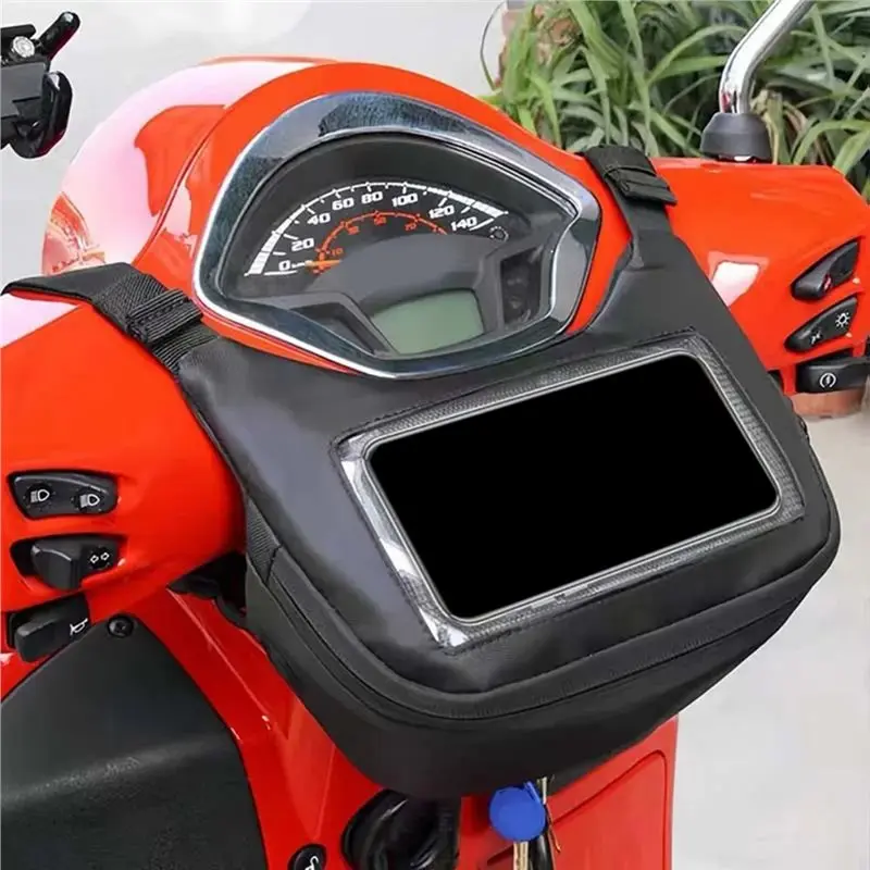NEW HOT In Stock-Portable Hiking Cycling Travel Satchel Fanny Pack Motorcycle Waterproof Handlebar Bag Front Touch Screen Waist view 6