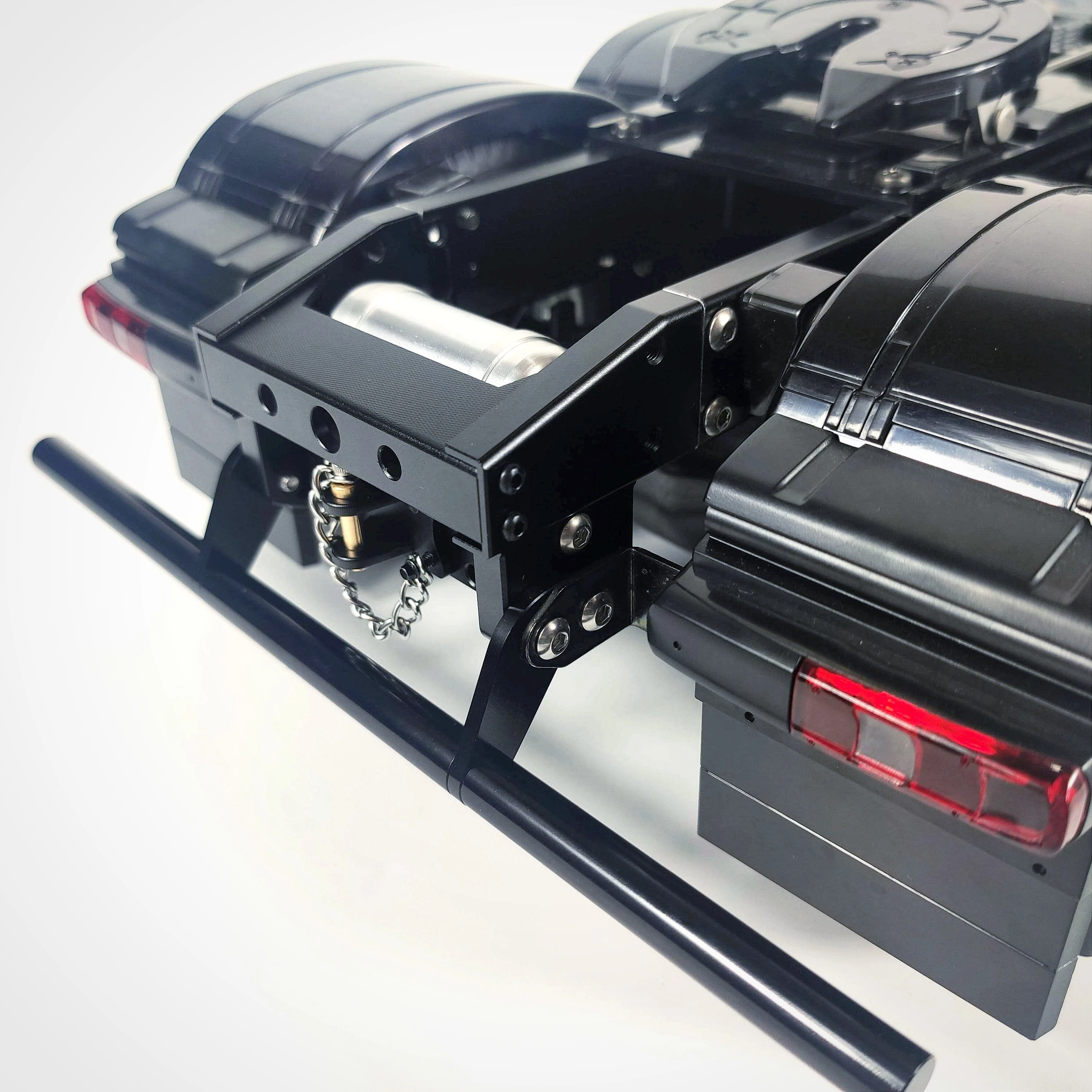1/14 Simulierter Metall-Lufttank-Heckstoßfängerschutzträger RC-Truck-Modell DIY-Modifikation Upgrade-Ersatzzubehör – Detail 11