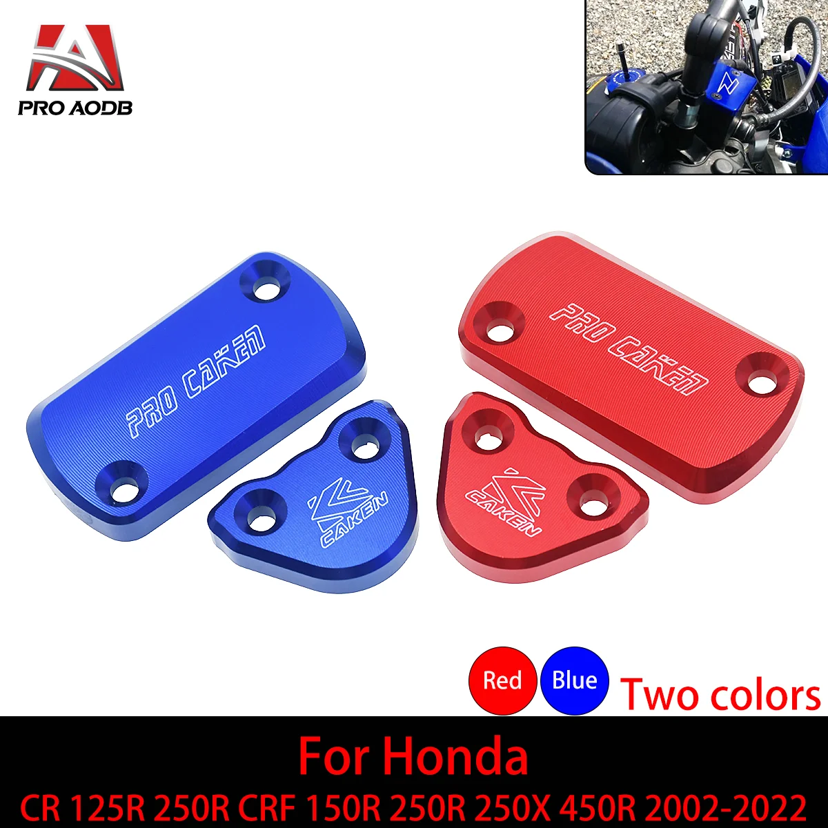 

Front Rear Brake Fluid Reservoir Cover Master Cap For Honda CR 125R 250R CRF 150R 250R 250X 450R 450X 250RX 450L 2002-2022 Model