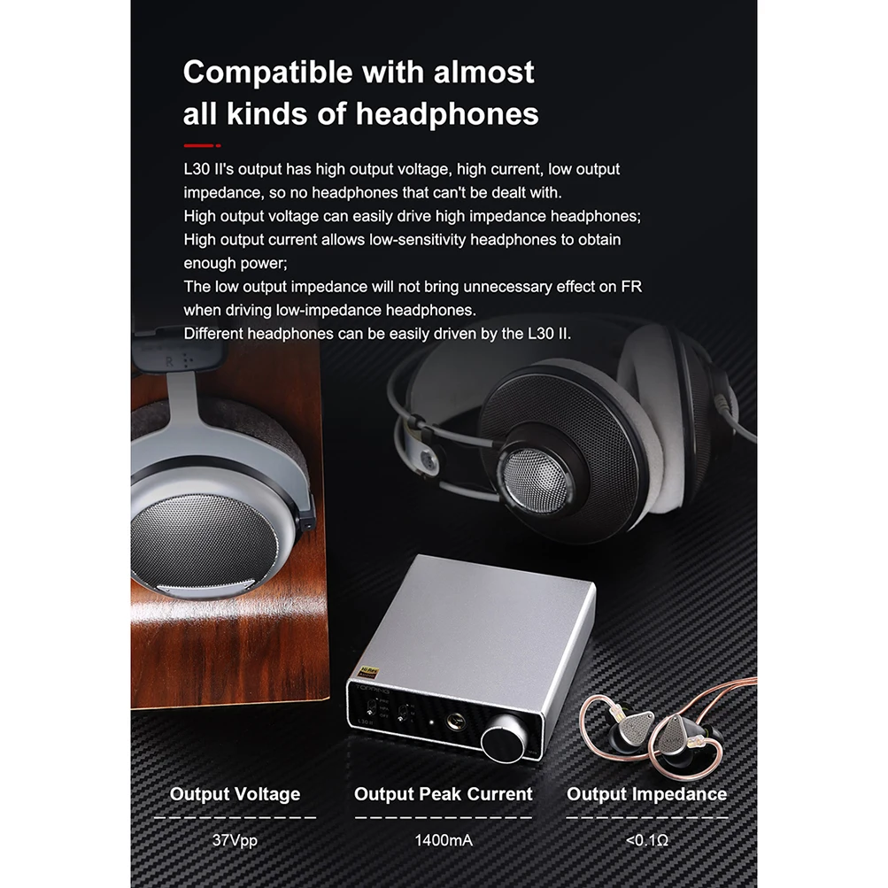 TOPPING L30 II NFCA amplificateur casque 6.35MM 3500mW × 2 préampli Audio haute résolution 560mW × 2 ampli HiFi