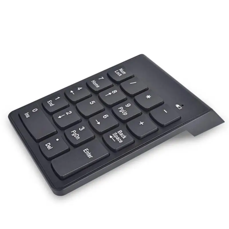 Small Size 2.4GHz USB Wireless Numeric Keypad Numpad 18 Keys Digital Keyboard For Bank Accounting Teller Laptop Notebook Tablets