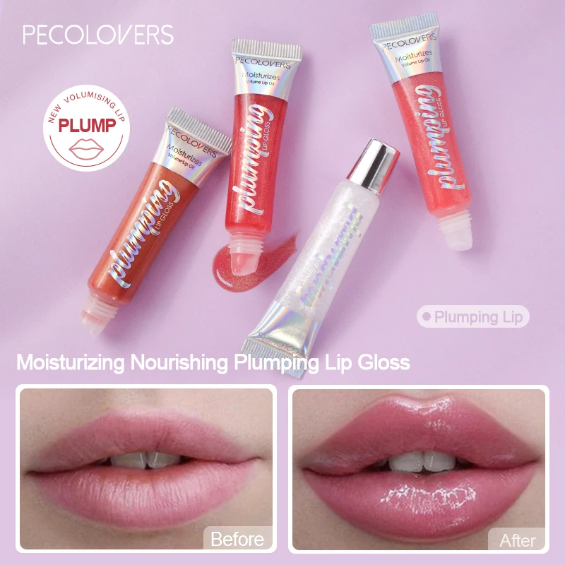 Mirror Pearl Lip Gloss Waterproof Lasting Moisturizing Glitter Lip Glaze Women Shimmer Plumping Lip Makeup Cosmetics 12 Colors