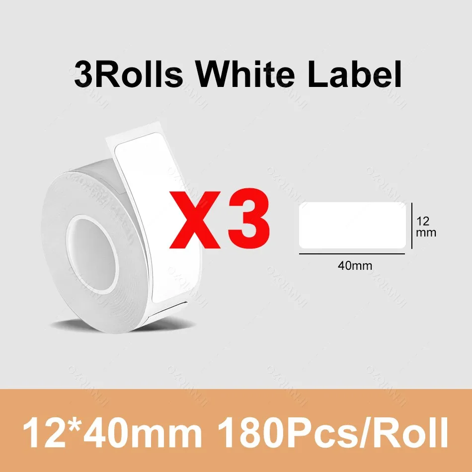 Marklife P15 P12 M1 Witte Thermische Etiket Papierrollen 3/5/10 Pack 12*30mm 14*30mm 15*30mm 15*50mm Stickerpapier