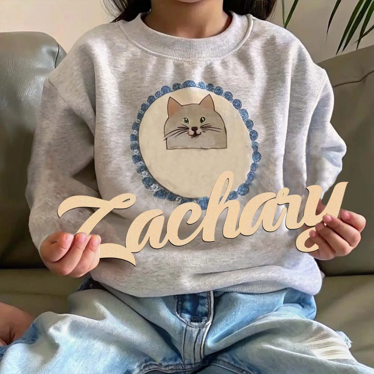 1 Stück Heimdekoration Zachary Beispiel Anpassbarer Name Holztafel Lasergeschnittenes Schild Holzdekor Türbehang Dekor