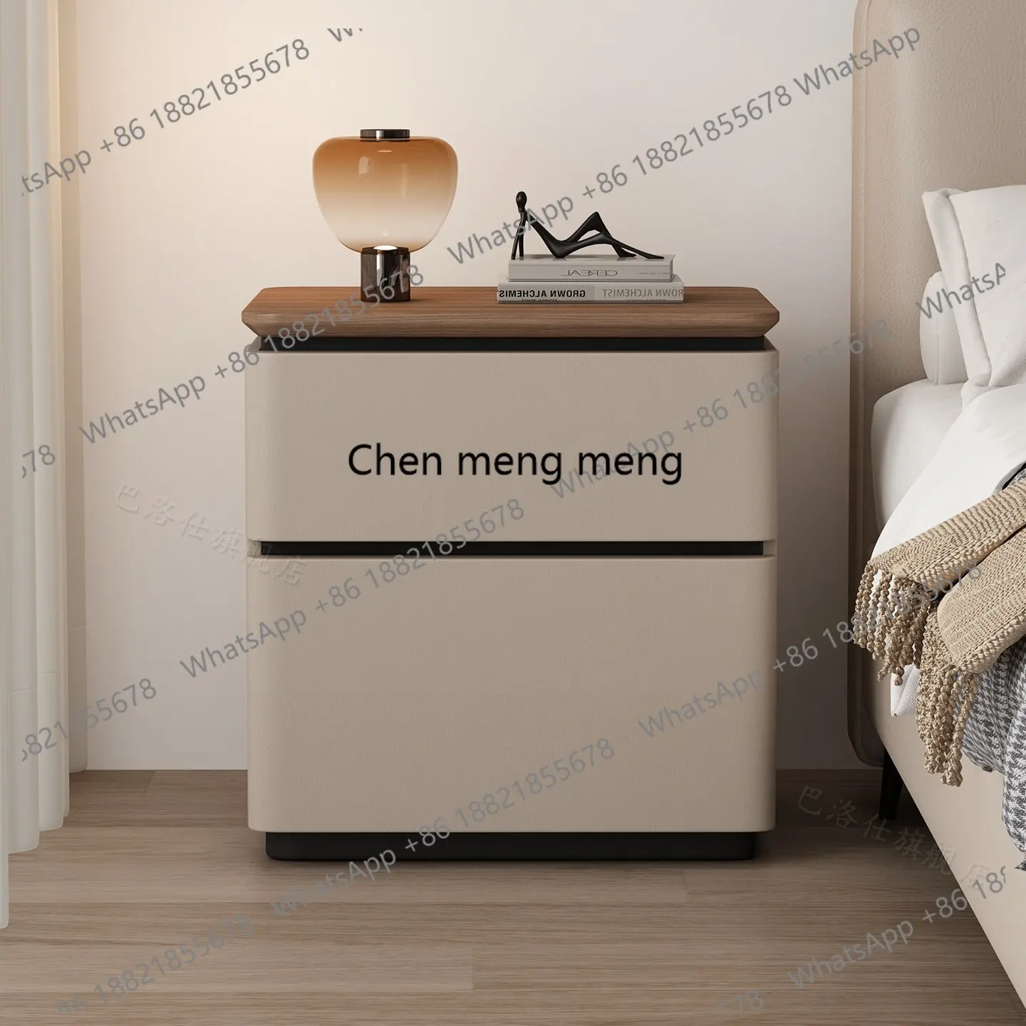 

New bedside safe integrated household anti-theft hidden high 55 modern bedroom bedside storage
