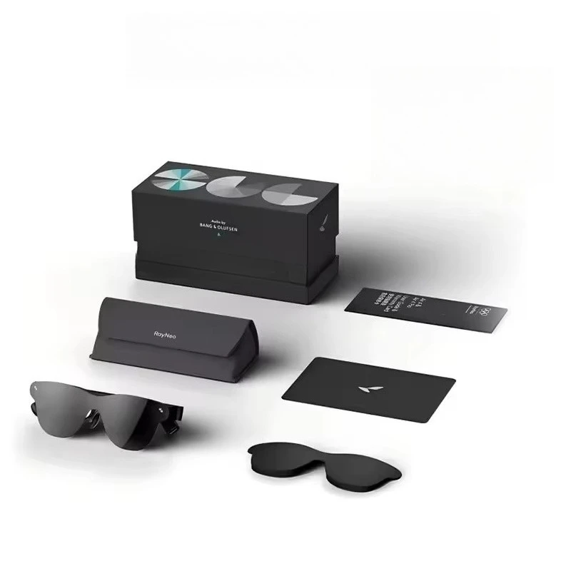 

Новые умные очки Rayneo Air4pro AR DHR10 1200 нит версии4000 AI HDR Экран 3840 Гц ШИМ 3D Audio Bang &Olufsen Китай