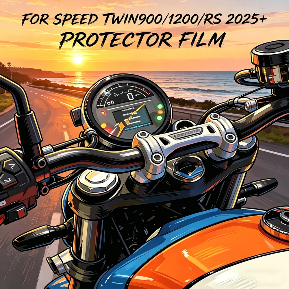 Instrument Protection Film For TRIDENT 800 2026- SCRAMBLER 1200X 2024- Motorcycle Scratch Cluster Screen Dashboard Protection