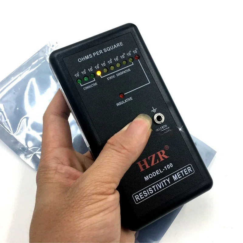 Widerstandsmesser Elektrostatischer statischer Stromprüfer ESD MODEL-100 Oberflächenwiderstand