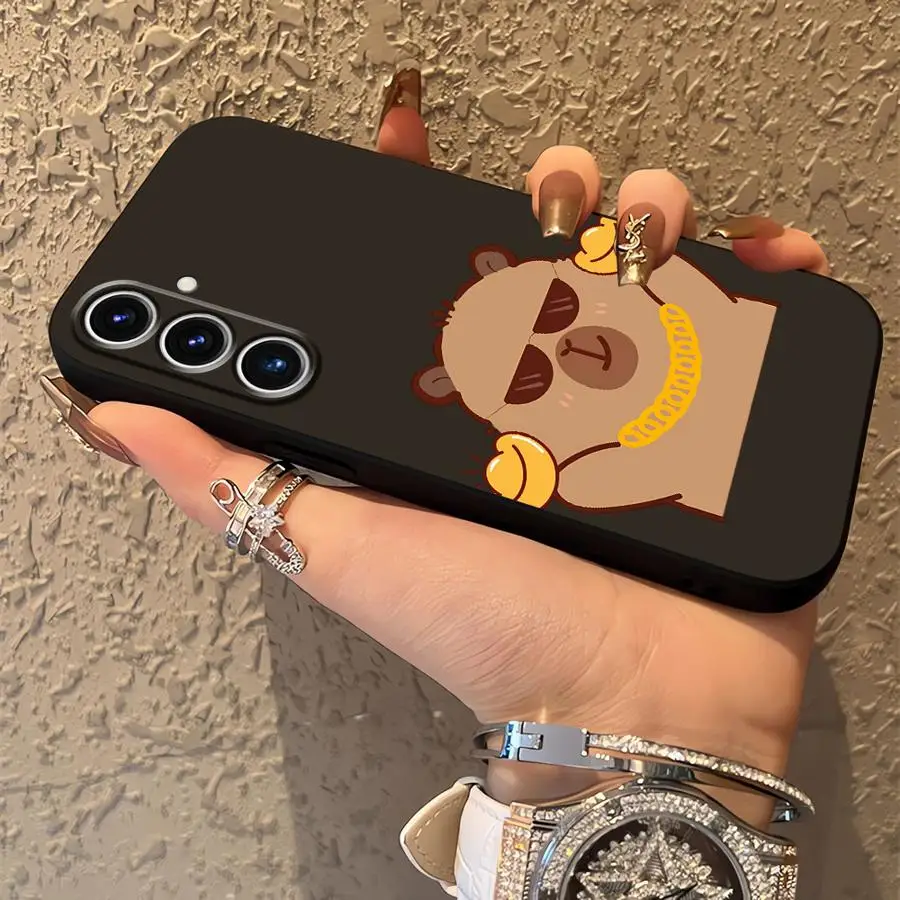 Милый мягкий чехол для телефона с изображением капибары для Samsung Galaxy A03 A07 Note 20 Ultra 9 10 A30 A40 A01 A02 A05 A50 A70 A10