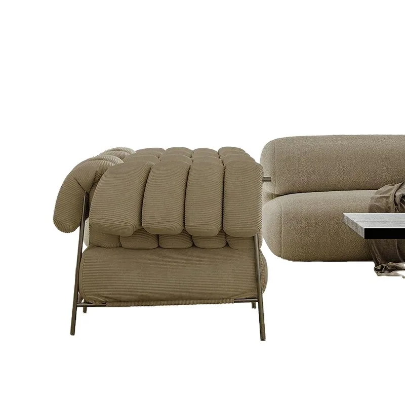 Modern simple casual balcony lazy back chair special-shaped cream wind