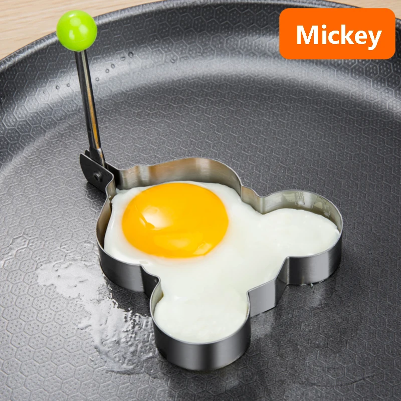 Stainless Steel 5Style Fried Egg Pancake Shaper Omelette Mold Mould Frying Egg Cooking Tools Kitchen Accessories Gadget Rings 24