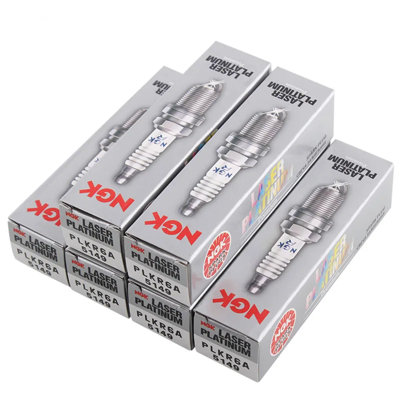 6Pc NGK Spark Plug PLKR6A 5149 for MERCEDES BENZ W203 W204 S204 W211 W212 S211 S212 W164 W251 W221 R171 R230 C230 C300 E300 E350