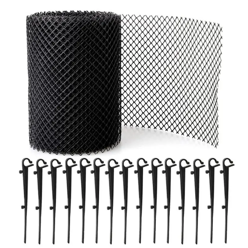Gutter Guard From Leaves Plastic Mesh Gutter Safeguard Filter Strainer Block Leaves Prevent Clogging Garden Protection Net