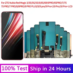New AMOLED For ZTE nubia Red Magic RedMagic 3 3S 5G 5S 6R 6 6s 7 7s 8 9 Pro Display Screen+Touch Panel Digitizer Assembly