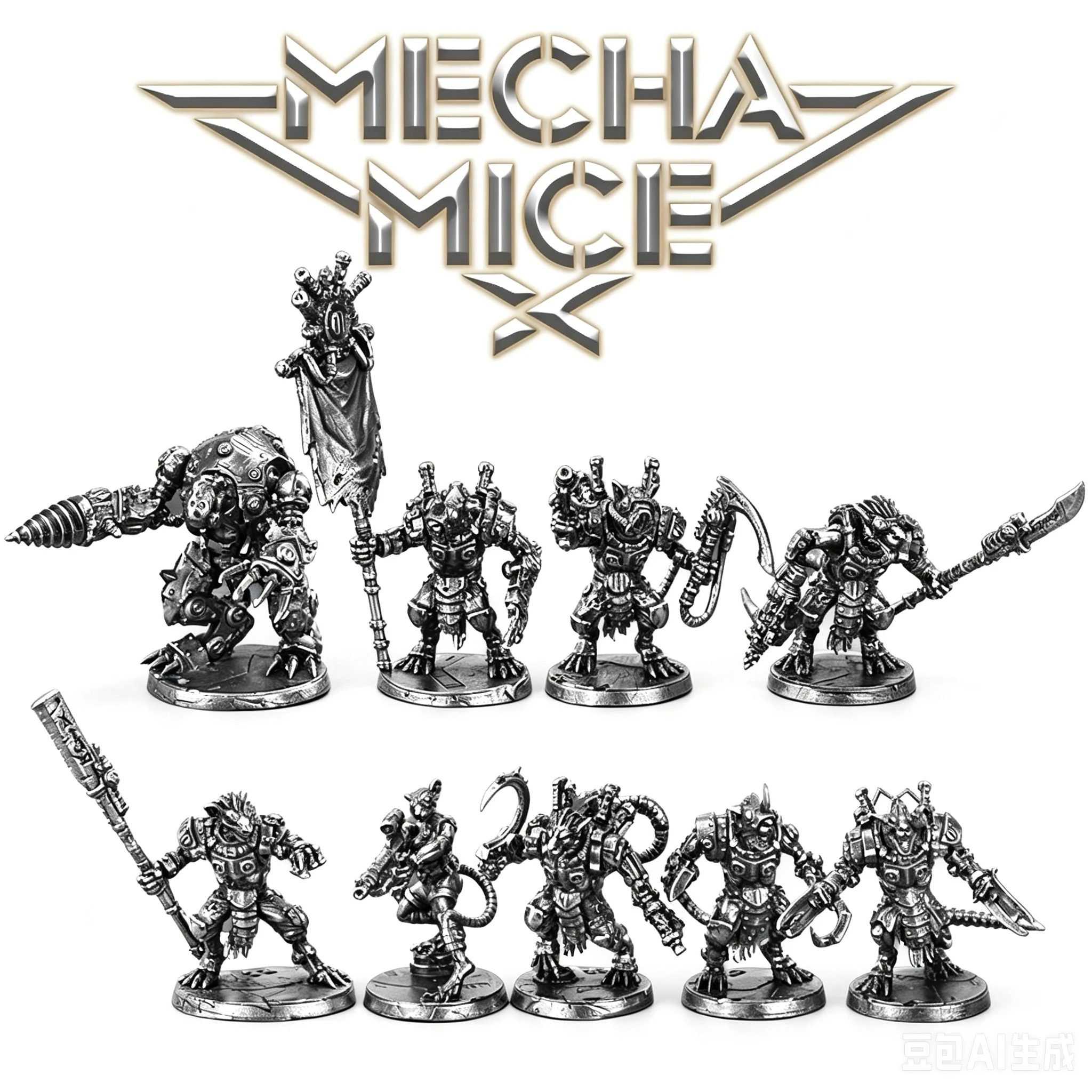 Board Game Movie - Future mechanical rat team finished metal