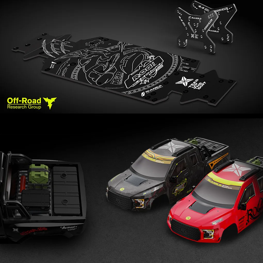 Camión monstruo tipo gladiador, coche eléctrico de Control remoto 4WD de grado profesional, 100 km/H, carreras todoterreno de alta velocidad, juguete para niños y adultos, 1/14