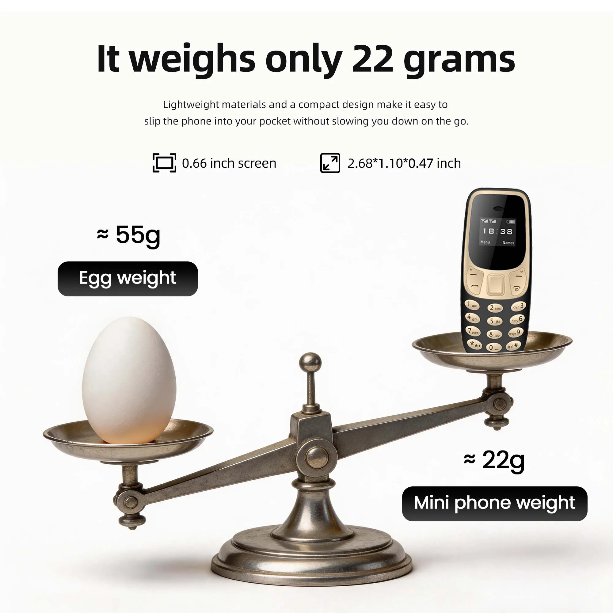 SERVO BM10 Ultra Mini Pocket Feature Phone Dual SIM Bluetooth Earphone Voice Changer  MP3 Low Radiation Call Recording Cellphone