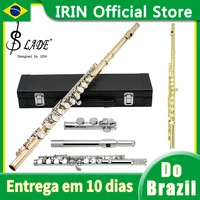 Flauta SLADE con 16 agujeros cerrados, flauta con llave C, flauta de actuación de concierto, instrumentos profesionales de viento de madera, flauta transversal con llave E