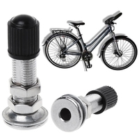 2 Pcs Road Bike Inner Tube Tire Valves Lengthened Tyre Valve Stems Zinc Alloy Bicycles Tyre Valves Cycling Accessories