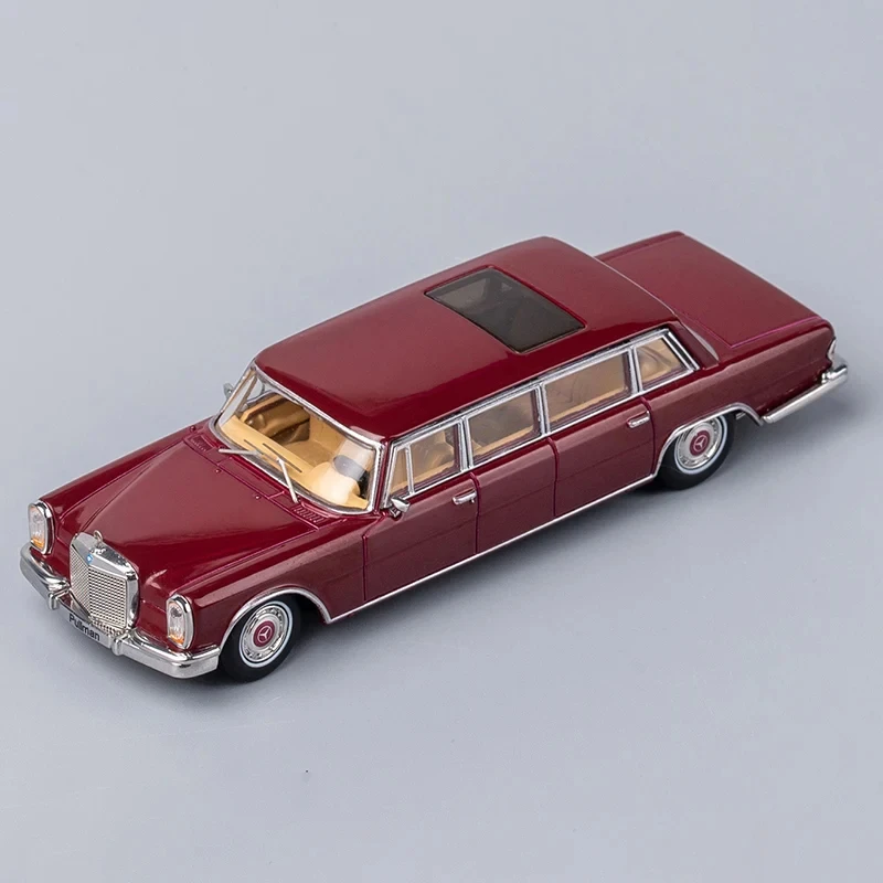 1:64 Scale Car Model Toy Benz Pullman 600 Classic Car Imitation Alloy Model Toy Decoration Collection Display Gifts