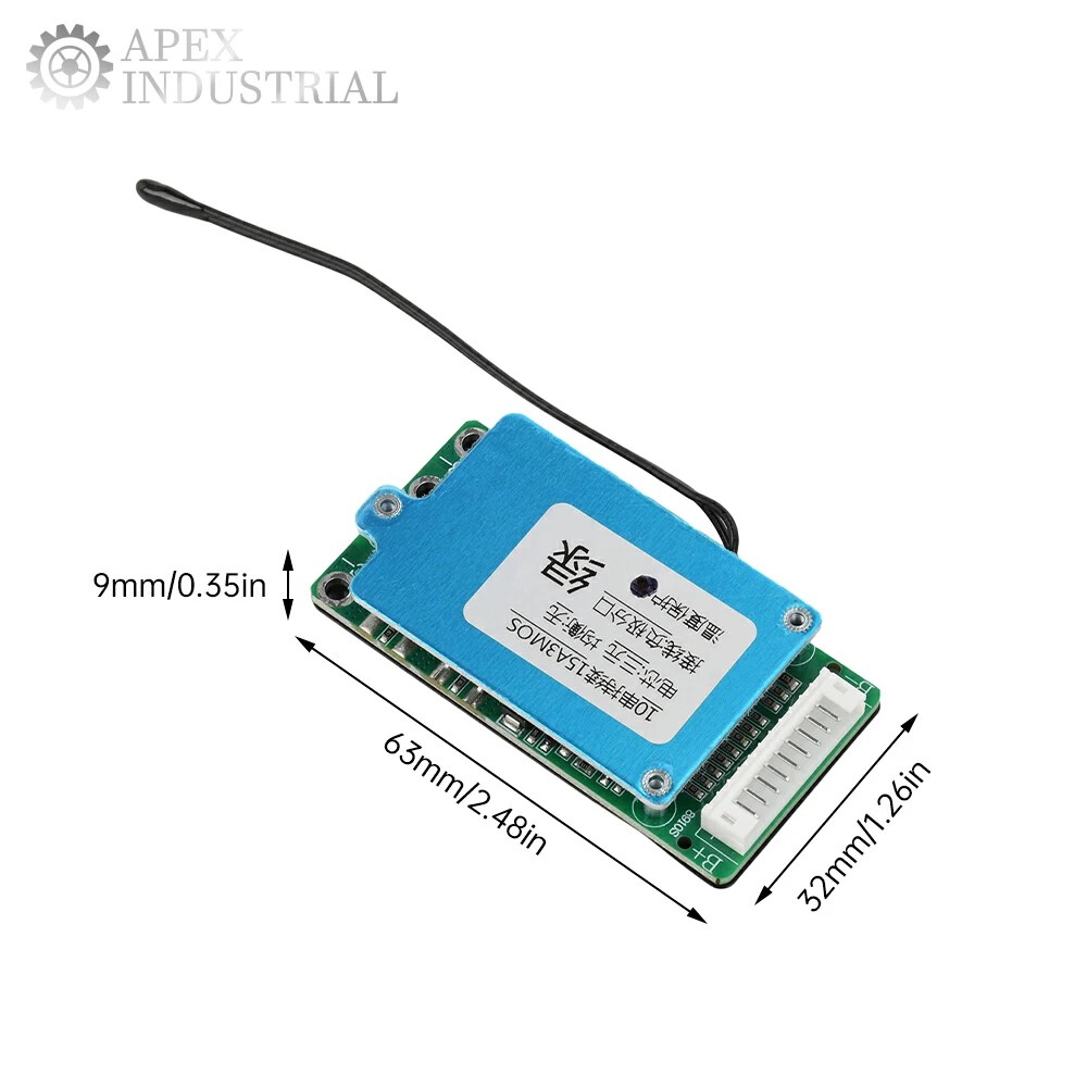 10S 36V 15A Li-ion Cell 18650 Battery Protection BMS PCB Board with Balance Function 36V for 10 Series Cell Li-ion Batteries